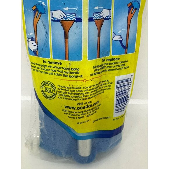 O-Cedar PowerScrub Microfiber Roller Mop Refill | Triple-Action Cleaning Head - Picture 6 of 6